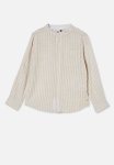 Cotton On Grandpa Collar Prep Shirt- Rainy Day & Vanilla Stripe