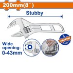 8" Adjustable Wrench 200MM WAW7108