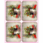 Festive Bottle Sticker Sheet A4