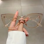 CAT Eye Clear Lens Glasses Retro Candy Color Fashion Decorative Glasses Party Favors Spectacles For Women