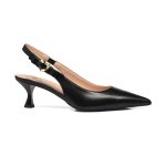 Heart Logo Slingback Pump-black
