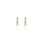 Georgini Sweetheart Sparkly Heart Hoops - Gold