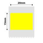 NB636 - - M2 M3 - 20X15MM - 355 Yellow Labels