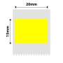 NB636 - - M2 / M3 - 20X15MM - 355 Yellow Labels