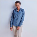 Ladies Long Sleeve Eastwood Shirt - Blue 4XL