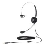 T400 Mono-ear Headset - Noise-cancelling MIC - Single 3.5MM Jack