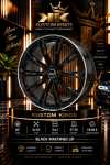 20 Inch Audi Rims 5 112 Pcd Black Machined Lip – Multi-spoke Alloy Wheels