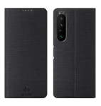 Sony Xperia 1 Iv Slim Flip Folio Wallet Case Black