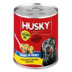 husky purina chunks in gravy chicken - dog food can 775g