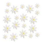 Large & Small White & Yellow Daisies Pack Of 20