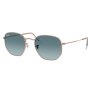 Hexagonal Unisex Sunglasses In Copper - Copper