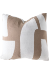 Reversible Knit Scatter - Ivory stone