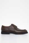 Polo Pebbled Derby Leather Lace Up - Brown