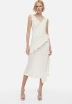Flounce-detail Dress - White