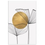 Modern Abstract Watercolor Gold NO.3 Wall Art Canvas Print 600 X 900