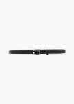Curved Buckle Slim Belt