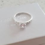 Jasmine 925 Sterling Silver Sparkle Cz Ring - Size 8