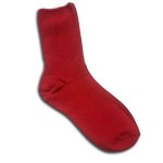 Adult Diabetic Relaxed Leg Sock - Red - Factory Plaza