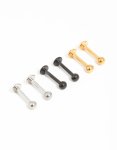 Mixed MINI Diamante Surgical Steel Flat Back Studs 6-PACK