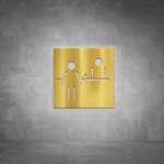 Reception Sign D02 - Polished Brass