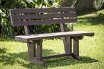 Recycled Plastic Furniture – 1.2M Lapa Bench With Back No Armrest
