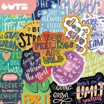 Gutbd Inspirational Quotes Stickers Pack Of 50 Cartoon Positive Affirmations Motivational Pvc Decals Self-adhesive & Single Use