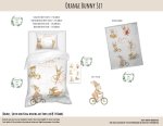 Kids Duvet Set Orange Bunny