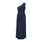 Navy One Shoulder Bon Bon Dress