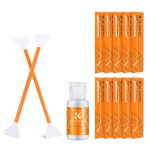 K&f Concept 10 Swab 24MM Dual Head Cmos F- Frame Camera Sensor Cleaning Kit + 20ML Fluid