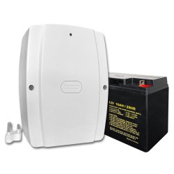 Tronics Battery Backup Power Supply 12V 6.4 Amp With Securi Prod 18AMP Battery