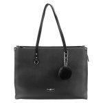 Supanova Pompom 15.6" Laptop Bag Black – Stylish & Padded For Travel