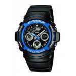 Casio G-shock Digital Quartz Black Resin Mens Watch AW-591-2ADR