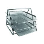 Mesh Letter Tray Black 3 Tier
