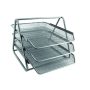 Mesh Letter Tray Black 3 Tier