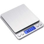 Toprime Digital Gram Scale 500G 0.01G Food Scale High Precision Kitchen Scale Multifunctional Stainless Steel Pocket Scale With
