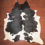 Aa Grade Cow Hide 357 Black white XXL - Extra Extra Large Black white Panelled