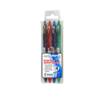 Pilot Pen Super Grip G Retractable Medium Wallet Of 4