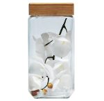 Sq Jar W wdn Lid 2.1L