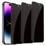 3PCS Full Cover Privacy Screen Protector Tempered Glass For Iphone 15 Pro Max Plus iphone 14 Pro Max Plus iphone 13 Pro Max ipho