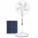16 Inch Solar Rechargeable Fan With Panel & 3 Speeds