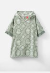 Cotton On Kids Short Sleeve Hooded Towel - Deep Sage jacquard Pineapples