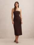 Betty Strapless Bodycon Dress - 16 Chocolate