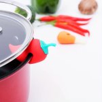 Charming Red Pepper Carrot Leg Silicone Kitchen Gadget - Perfect For Cooking And Stirring