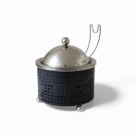 1.5LT Chafing Dish With Mesh Design Black & Stainless Steel