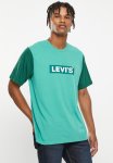 Levi's Short Sleeve Relaxed Fit Tee Colorblock Bt - Green