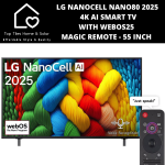 LG Nanocell NANO80 4K Ai Smart Tv With WEBOS25 Magic Remote 2025 - 55 Inch
