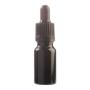 10ML Black Glass Aromatherapy Bottle With Pipette - Black 18/60