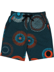 Graphic Print Casual Shorts - 13 14 Teal