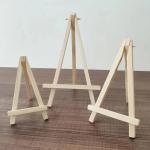 1PC Wooden Display Easel Small 16.0 X 8.99 Cm Tabletop Art Stand Natural Wood Photo & Painting Holder For Home And Office Decor