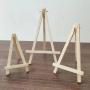 1PC Wooden Display Easel Small 16.0 X 8.99 Cm Tabletop Art Stand Natural Wood Photo & Painting Holder For Home And Office Decor Mother's Day Spring Season Gift